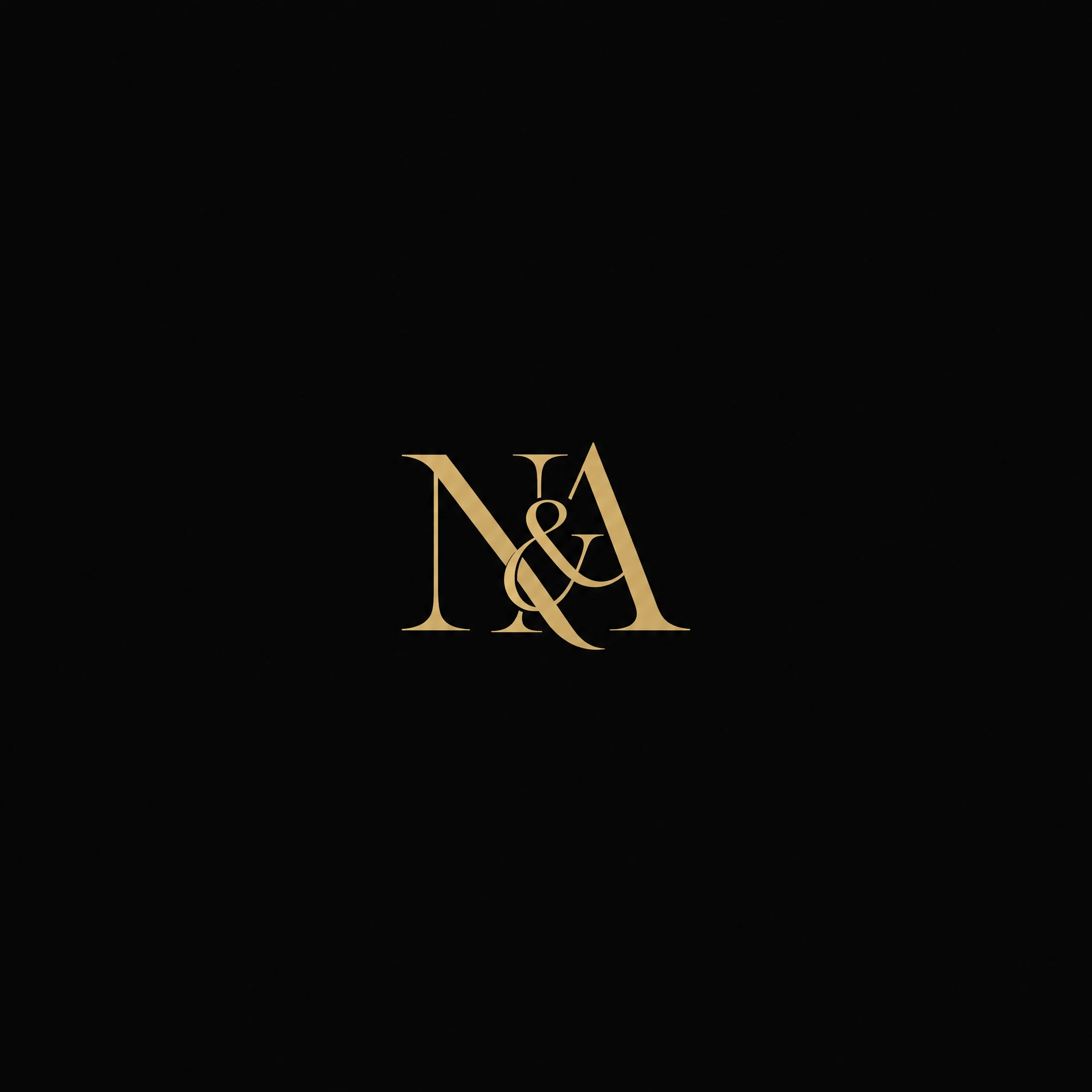 N&A gold monogram
